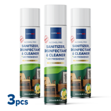 Northmed Premium Alcohol-Free Sanitizer, Disinfectant & Cleaner for Indoor Surfaces +Air Freshener (Lemon & Sugarcane aroma), 250ml