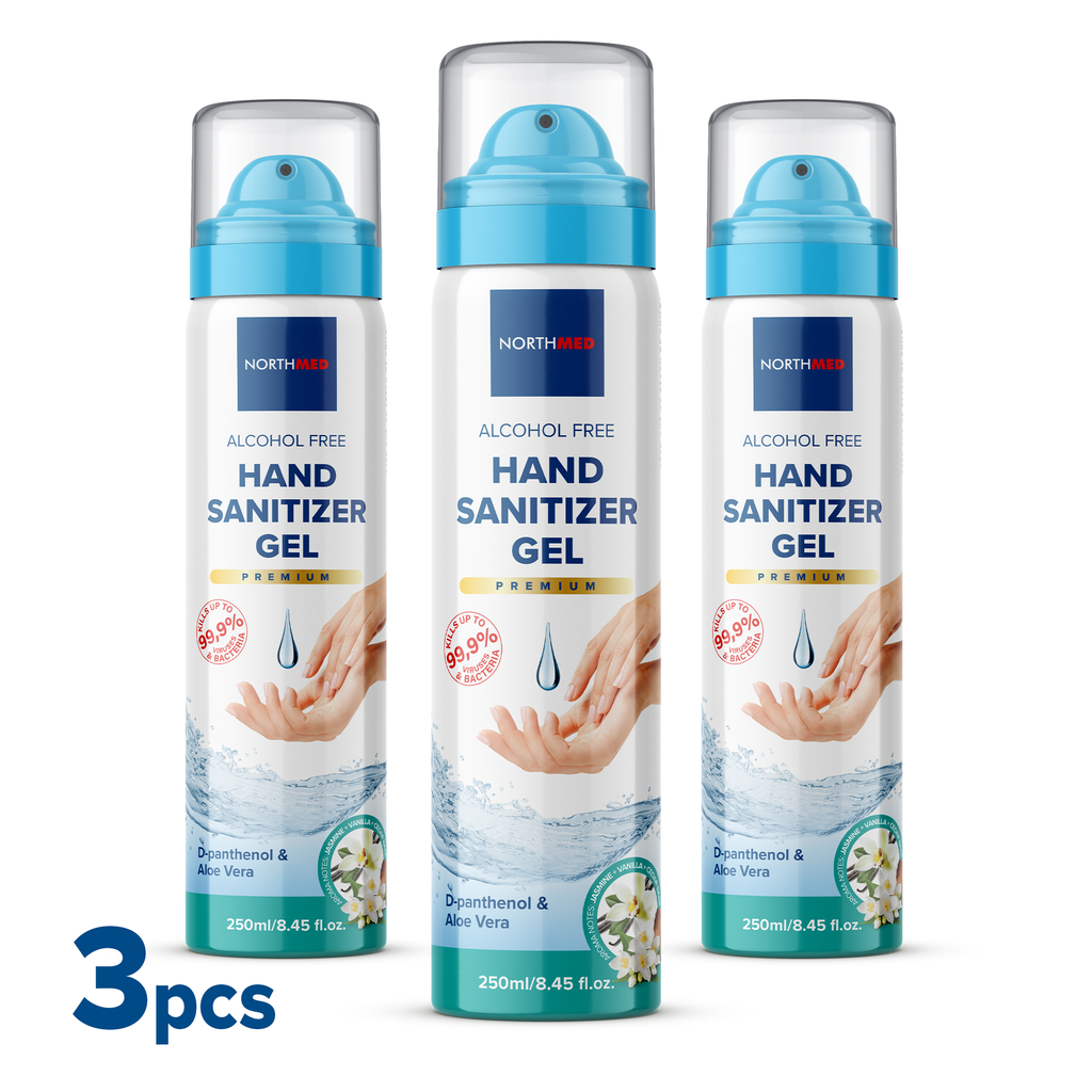 Northmed Premium Alcohol Free Hand Sanitizer Gel with Jasmine