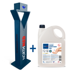 Northmed Premium Portable Disinfection Stand with Touch-Free Gel or Liquid Dispenser